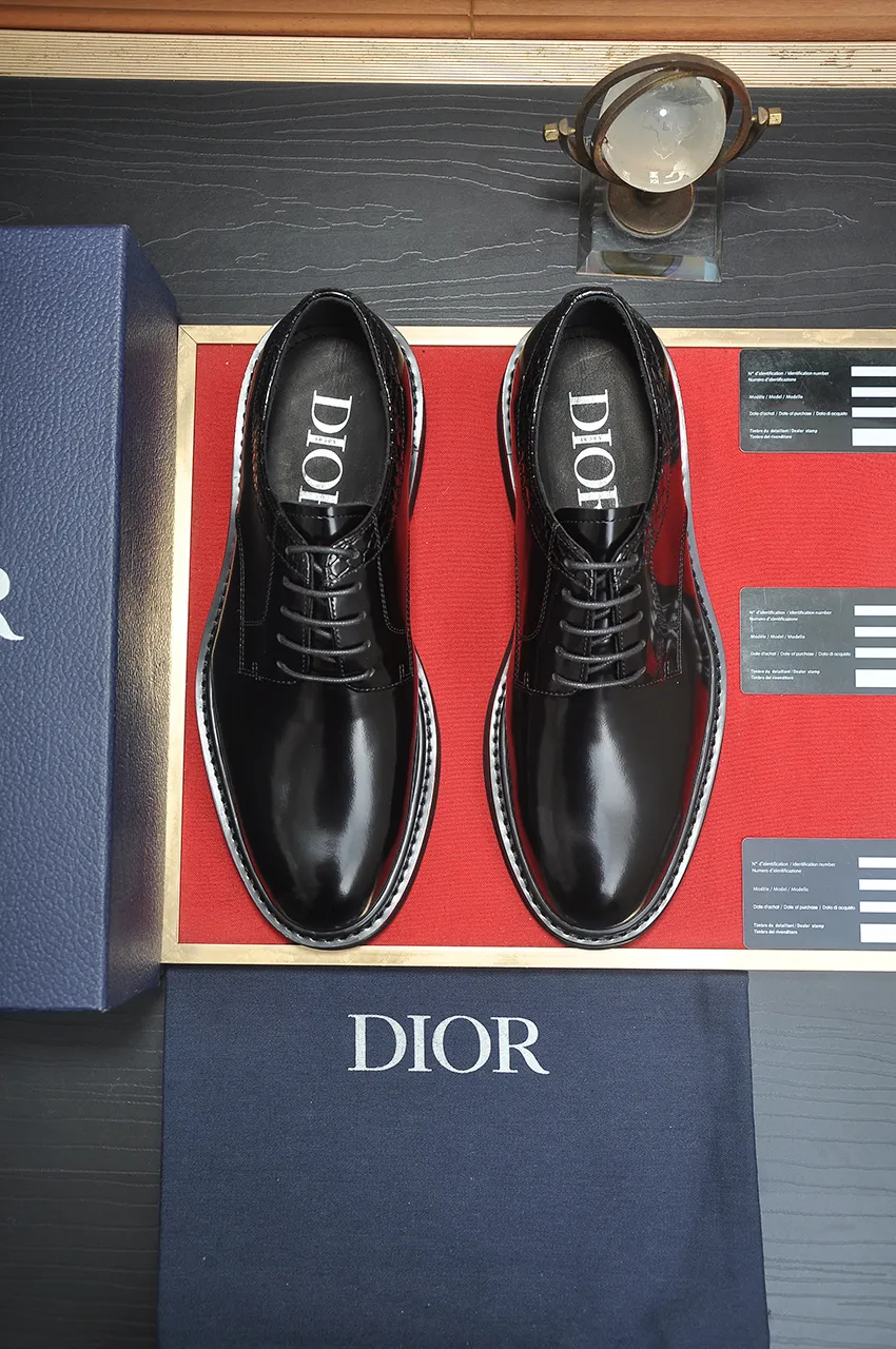 Men's shoes 💰780💶[Dior] (water-dyed cowhide lining) Dior original 1:1 high-quality factory, imported original materials, imported raw cowhide, water-dyed cowhide lining, original TPU outsole, code number: 39-44 (38 45 custom-made, non-refundable)